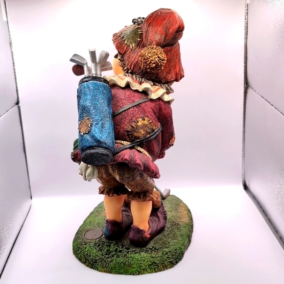 LAAF Collection Efteling Holland LUTT the GOLFER Gnome Figure Figurine Statue - Picture 5 of 12